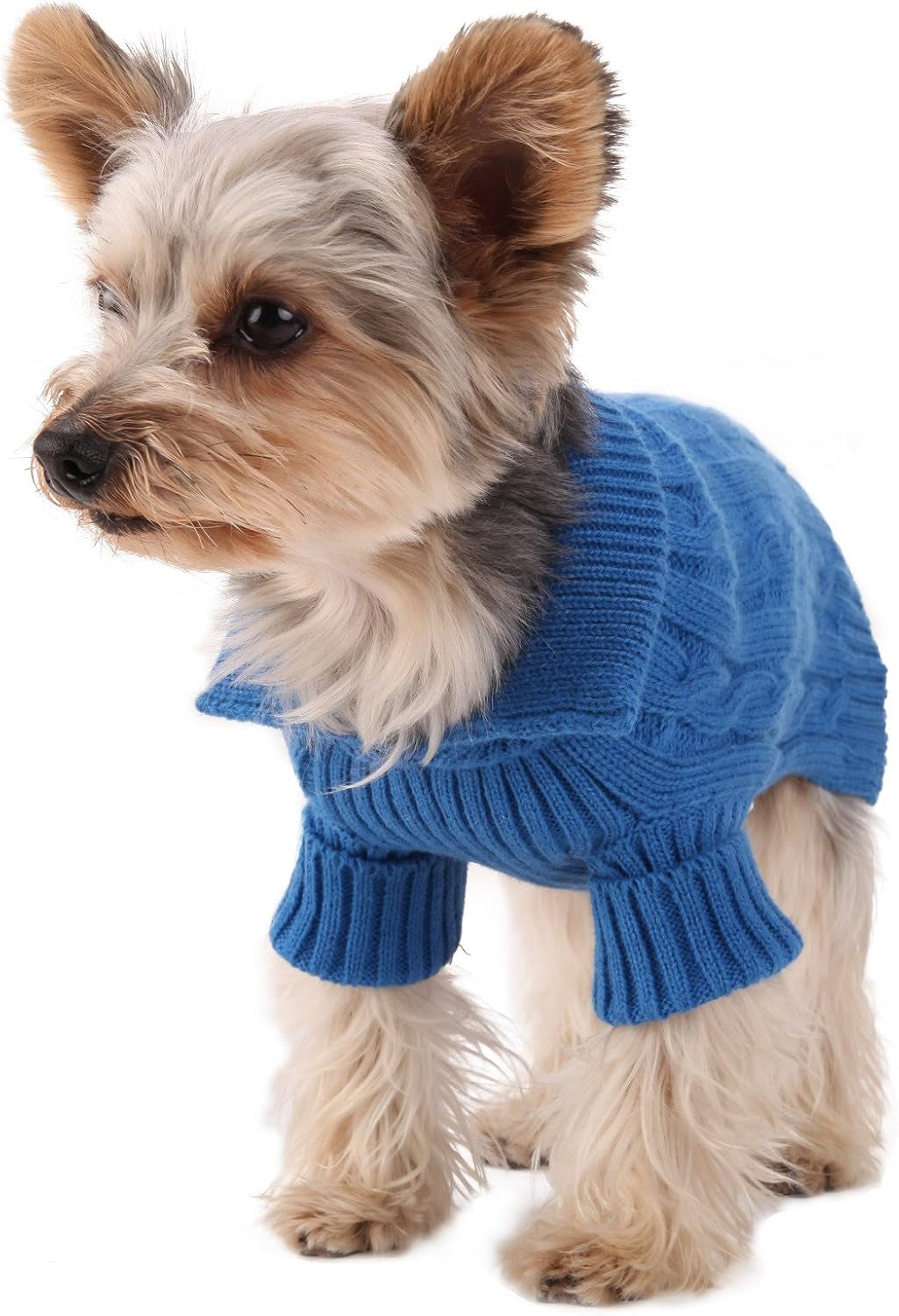 Blue Aran Dog Sweater Size #12 Medium